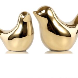 FANTESTICRYAN Small Birds Statues Gold Home Decor